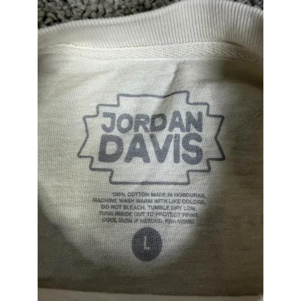Jordan Davis Shirt Mens L White Buy Dirt Graphic Crew Neck Cotton Tagless